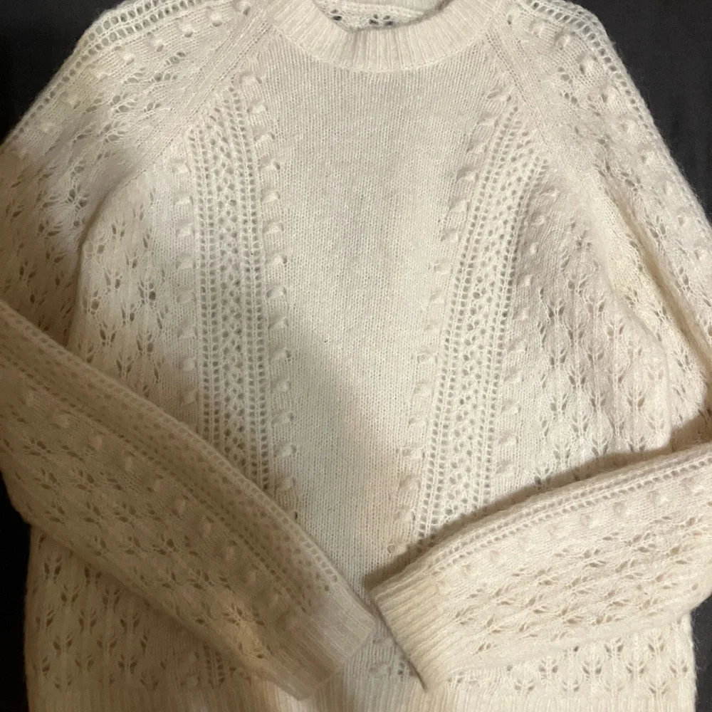 Sezane White Cowl Neck Sweater - Picture 2 of 3